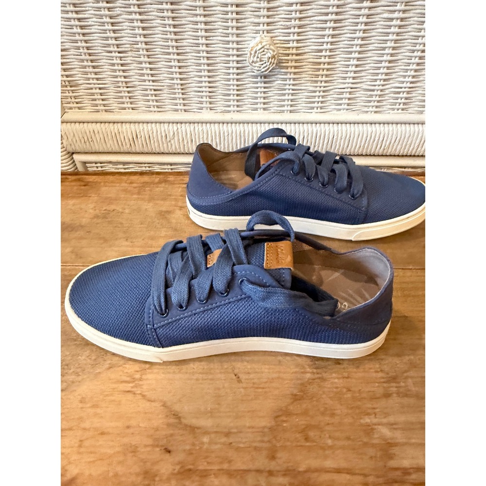 OluKai Pehuea Li Womens Blue Mesh Lace Up Sneakers 20379-VIVI Size 7 - Picture 8 of 9
